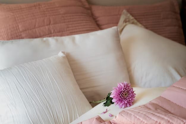 High angle cozy bed arrangement 23